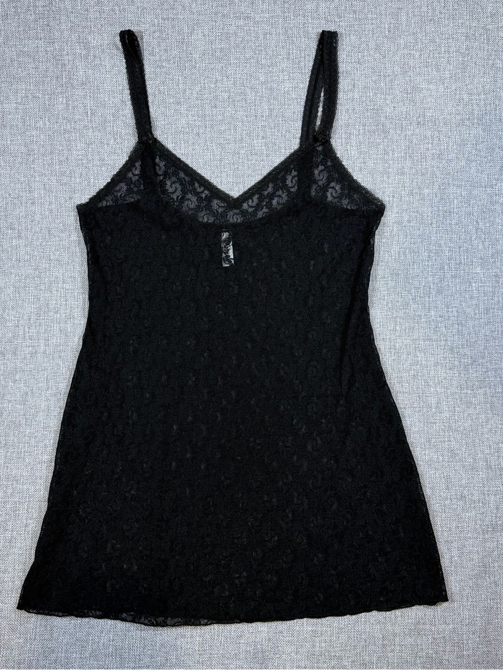 Black Lace Cami Slip Top - Women